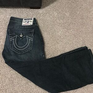 Distressed true religion jeans